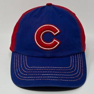 Chicago Cubs Dad Hat Baseball Cap 47 Brand MLB 6 Panel Strapback Blue Red